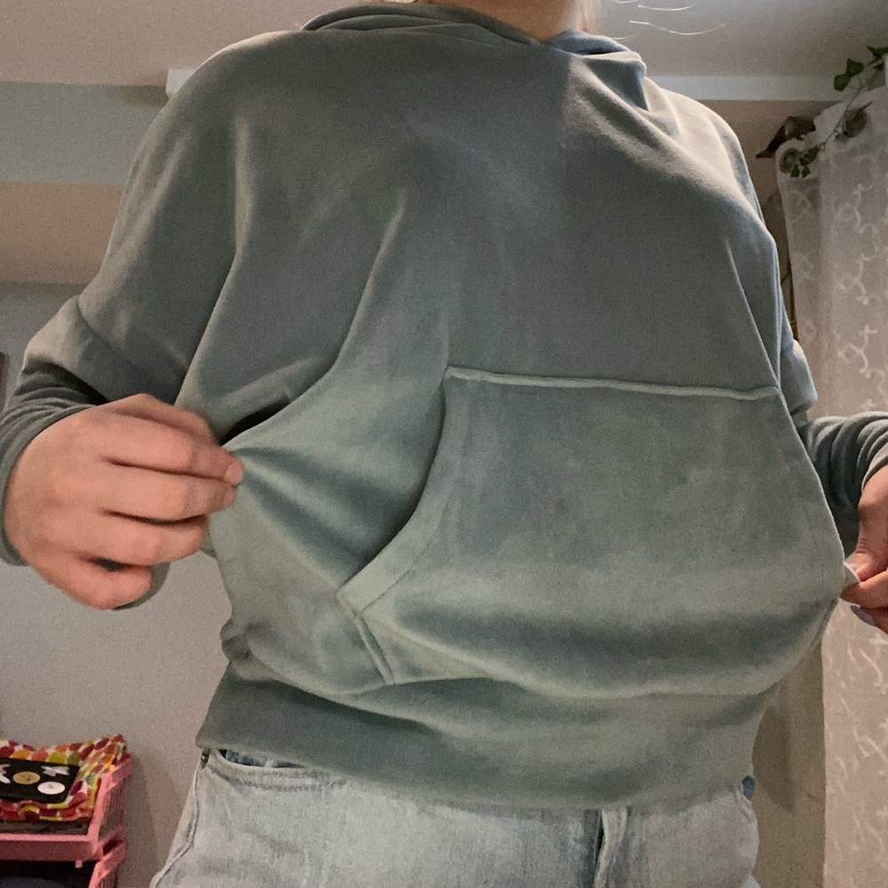 american eagle cropped sweatshirt
